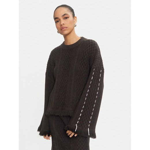 Karen by Simonsen Sweter Rollana 10105196 Czarny Loose Fit ze sklepu MODIVO w kategorii Swetry damskie - zdjęcie 182725427