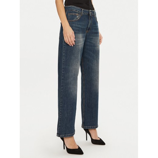 Rinascimento Jeansy CFC0120191003 Granatowy Boyfriend Fit ze sklepu MODIVO w kategorii Jeansy damskie - zdjęcie 182725447