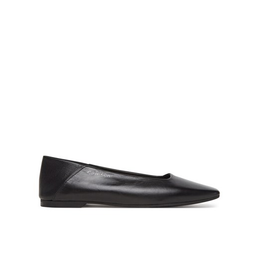 Calvin Klein Baleriny Flat Ballerina - Lth HW0HW02463 Czarny ze sklepu MODIVO w kategorii Balerinki - zdjęcie 182725565