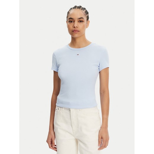 Tommy Jeans Komplet 2 t-shirtów DW0DW21430 Kolorowy Slim Fit ze sklepu MODIVO w kategorii Bluzki damskie - zdjęcie 182725629