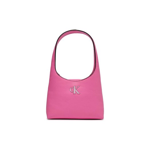 Calvin Klein Jeans Torebka Minimal Monogram Shoulder Bag K60K610843 Różowy ze sklepu MODIVO w kategorii Kuferki - zdjęcie 182725648