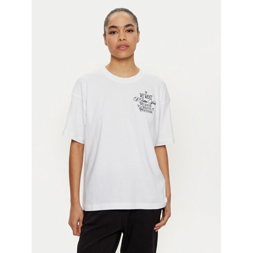 Champion T-Shirt 117473 Biały Loose Fit ze sklepu MODIVO w kategorii Bluzki damskie - zdjęcie 182725717