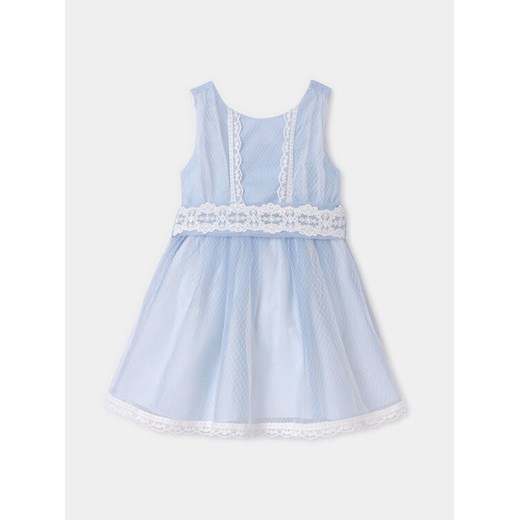 Abel & Lula Sukienka elegancka 5029 Błękitny Regular Fit ze sklepu MODIVO w kategorii Sukienki dziewczęce - zdjęcie 182725827