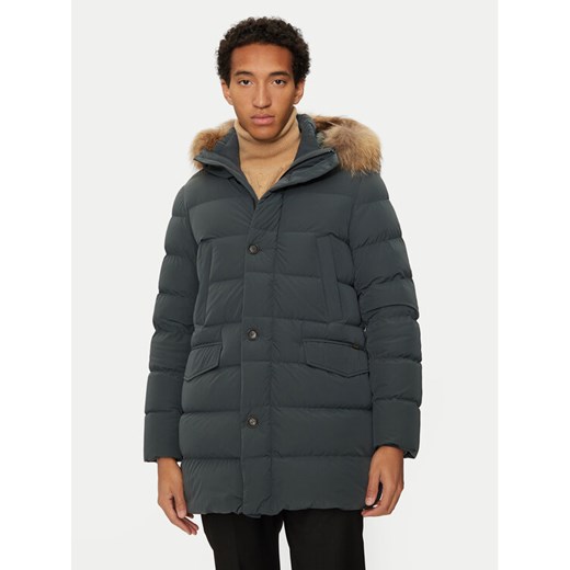 Hetregó Kurtka puchowa Parker 8N436M Zielony Regular Fit ze sklepu MODIVO w kategorii Kurtki męskie - zdjęcie 182725875