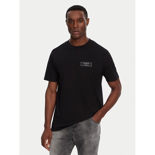 Balmain T-Shirt DH1EG000JB54 Czarny Regular Fit ze sklepu MODIVO w kategorii T-shirty męskie - zdjęcie 182725929