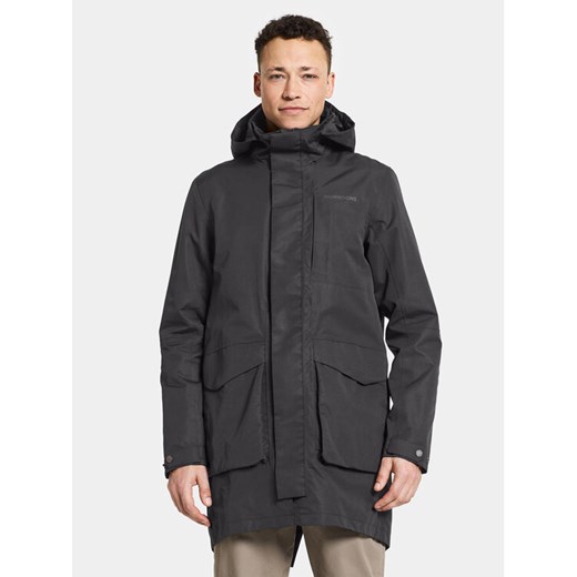 Didriksons Parka Andreas Usx Parka 505085 Czarny Standard Fit ze sklepu MODIVO w kategorii Parki męskie - zdjęcie 182725956