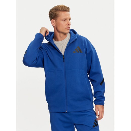 adidas Bluza Z.N.E. JF6388 Niebieski Regular Fit ze sklepu MODIVO w kategorii Bluzy męskie - zdjęcie 182725977