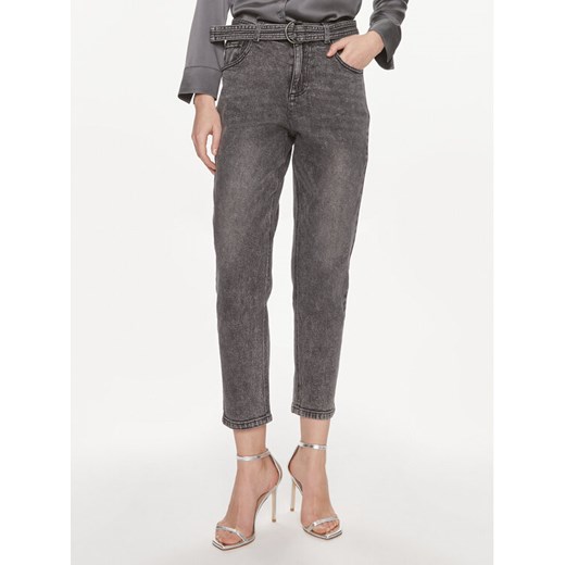 Morgan Jeansy 241-PALOA Szary Straight Fit ze sklepu MODIVO w kategorii Jeansy damskie - zdjęcie 182726036