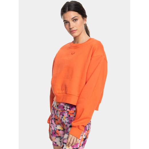 Roxy Bluza Ess Nrj Cn Otlr ERJFT04670 Pomarańczowy Regular Fit ze sklepu MODIVO w kategorii Bluzy damskie - zdjęcie 182726059