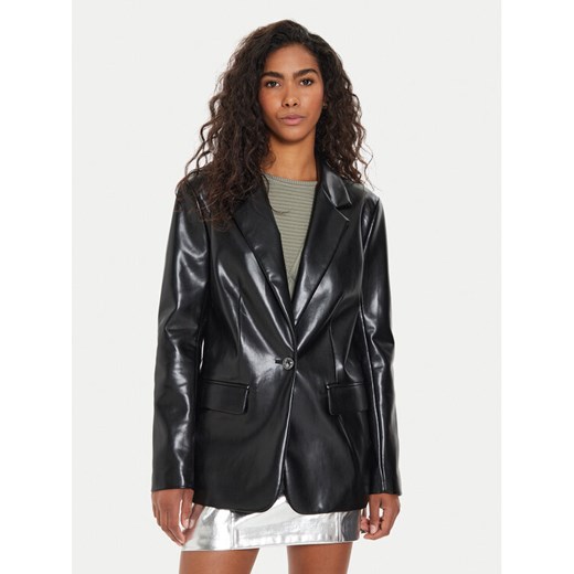 Guess Marynarka Lia W4YN50 WF8P0 Czarny Regular Fit ze sklepu MODIVO w kategorii Marynarki damskie - zdjęcie 182726099
