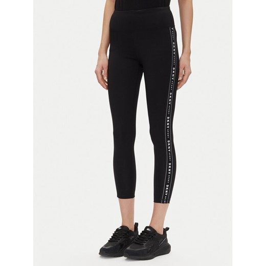 DKNY Sport Legginsy DP3P1883 Czarny Slim Fit ze sklepu MODIVO w kategorii Spodnie damskie - zdjęcie 182726159