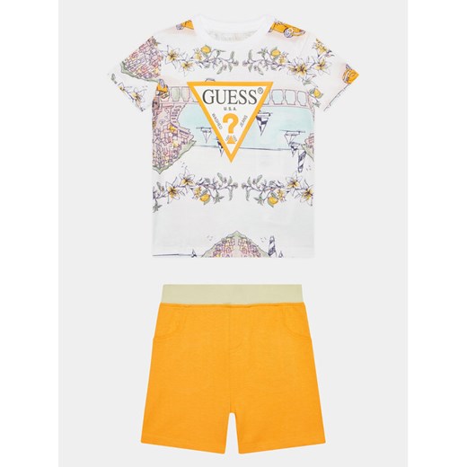 Guess Komplet t-shirt i szorty sportowe I4GG00 K8HM3 Kolorowy Regular Fit ze sklepu MODIVO w kategorii Komplety niemowlęce - zdjęcie 182726259