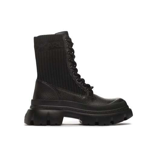 KARL LAGERFELD Trapery KL43573 Czarny ze sklepu MODIVO w kategorii Workery damskie - zdjęcie 182726278