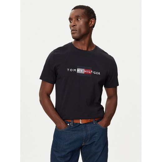 Tommy Hilfiger T-Shirt MW0MW36455 Granatowy Regular Fit ze sklepu MODIVO w kategorii T-shirty męskie - zdjęcie 182726279