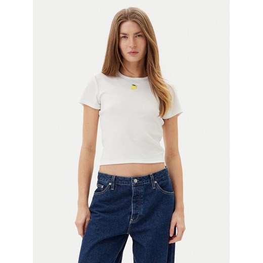 ONLY T-Shirt Daniella 15350554 Biały Slim Fit ze sklepu MODIVO w kategorii Bluzki damskie - zdjęcie 182726367