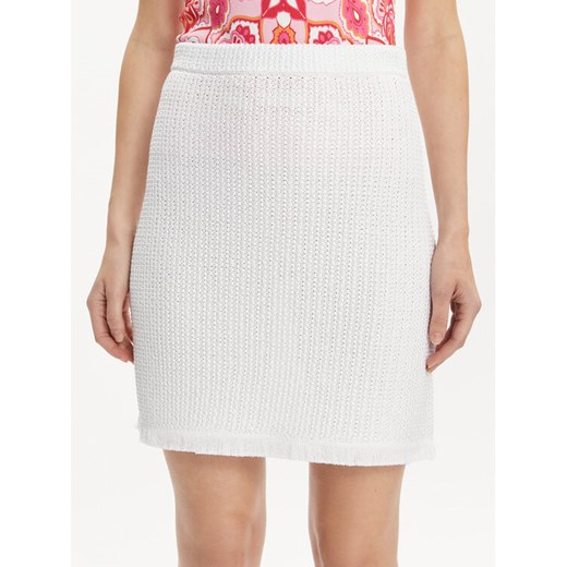 Luisa Spagnoli Spódnica mini Carapace 58326 Biały Regular Fit ze sklepu MODIVO w kategorii Spódnice - zdjęcie 182726429