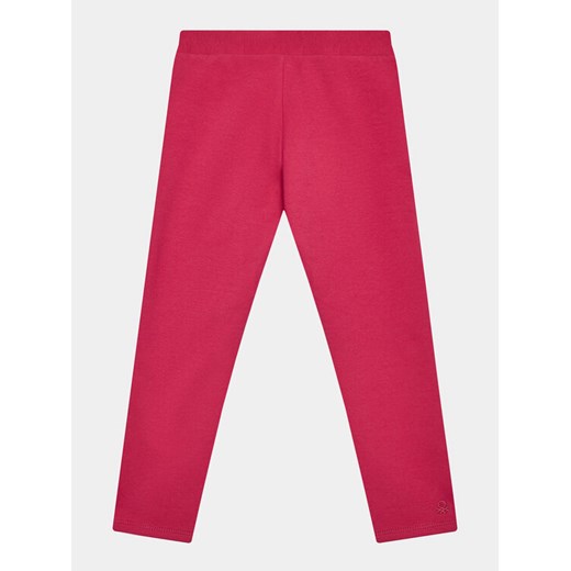 United Colors Of Benetton Legginsy 35Q2CF03M Różowy Regular Fit ze sklepu MODIVO w kategorii Spodnie dziewczęce - zdjęcie 182726438