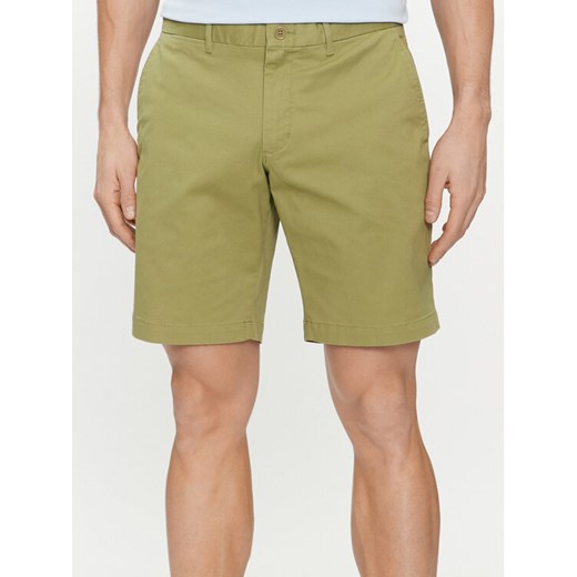 Tommy Hilfiger Szorty materiałowe Brooklyn MW0MW23563 Zielony Regular Fit ze sklepu MODIVO w kategorii Spodenki męskie - zdjęcie 182726465