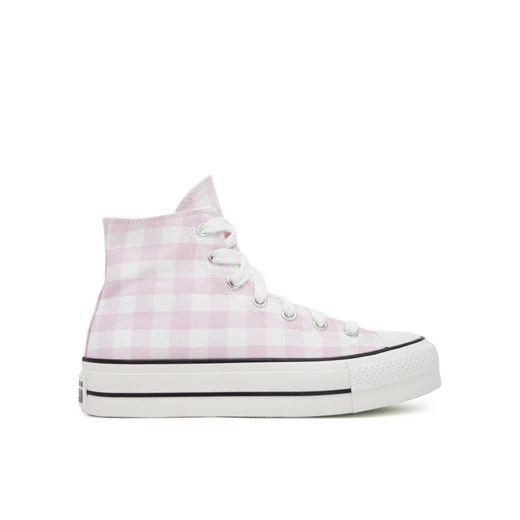 Converse Trampki Chuck Taylor All Star Lift Platform Gingham A13663C Różowy ze sklepu MODIVO w kategorii Trampki damskie - zdjęcie 182726466