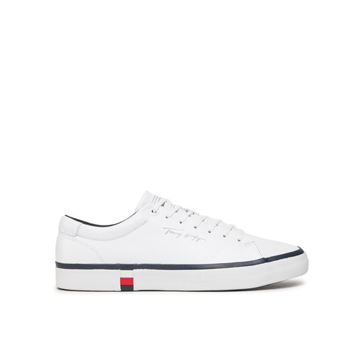Tommy Hilfiger Sneakersy Modern Vulc Corporate Leather FM0FM04922 Biały ze sklepu MODIVO w kategorii Trampki męskie - zdjęcie 182726497