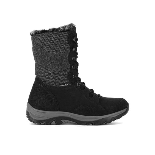 Rieker Botki M9643-01 Czarny ze sklepu MODIVO w kategorii Botki - zdjęcie 182726518