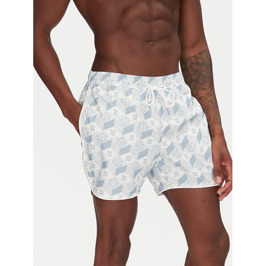 HUGO Szorty kąpielowe Rik 50533795 Błękitny Regular Fit M MODIVO