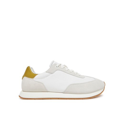Calvin Klein Sneakersy Low Prof Runn Laceup Cv Mix HM0HM01723 Biały ze sklepu MODIVO w kategorii Buty sportowe męskie - zdjęcie 182726635