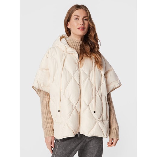 Peserico Easy Kurtka puchowa M22051 A6695 Écru Relaxed Fit ze sklepu MODIVO w kategorii Kurtki damskie - zdjęcie 182726636
