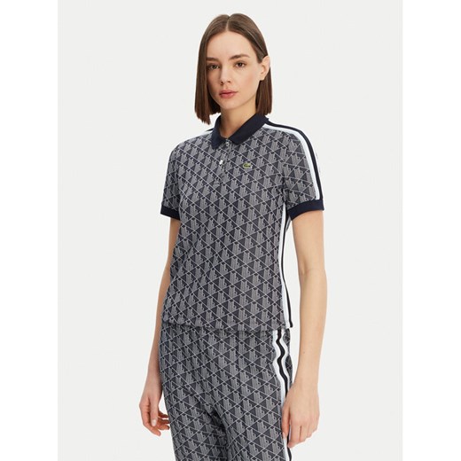 Lacoste Polo DF3364 Granatowy Slim Fit ze sklepu MODIVO w kategorii Bluzki damskie - zdjęcie 182726675