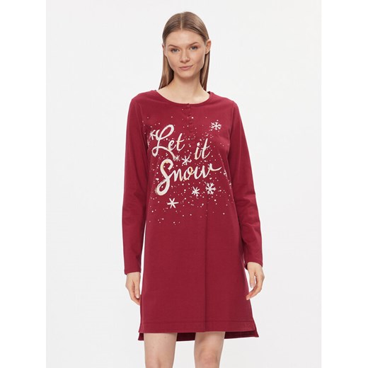 Triumph Koszula nocna Winter Moments NDK Buttons X 10216529 Czerwony ze sklepu MODIVO w kategorii Koszule nocne - zdjęcie 182726686