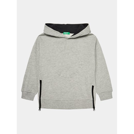United Colors Of Benetton Bluza 3J68C2033 Szary Regular Fit ze sklepu MODIVO w kategorii Bluzy chłopięce - zdjęcie 182726705