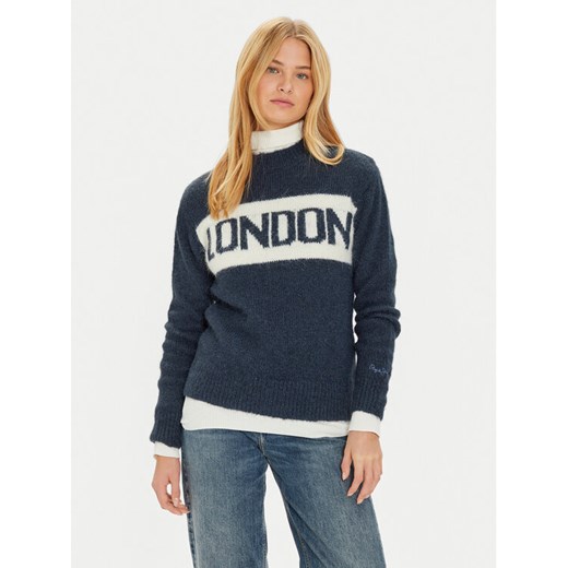 Pepe Jeans Sweter Hilda PL702227 Granatowy Regular Fit ze sklepu MODIVO w kategorii Swetry damskie - zdjęcie 182726747