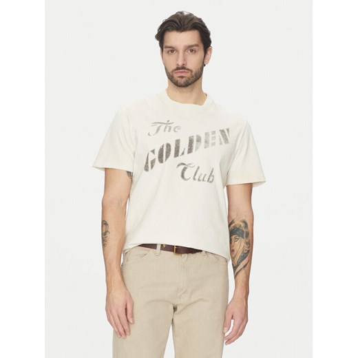 GOLDEN GOOSE T-Shirt GMP01220.P001642 Écru Regular Fit ze sklepu MODIVO w kategorii T-shirty męskie - zdjęcie 182726757