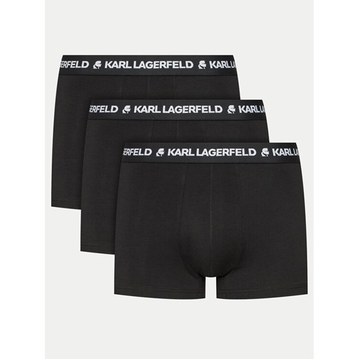 KARL LAGERFELD Komplet 3 par bokserek 240M2110 Czarny ze sklepu MODIVO w kategorii Majtki męskie - zdjęcie 182726838