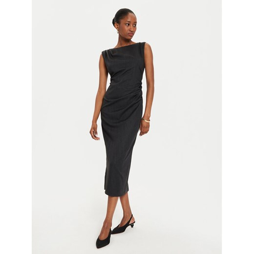 Marella Sukienka koktajlowa Bolivar 2423226061 Szary Slim Fit ze sklepu MODIVO w kategorii Sukienki - zdjęcie 182726866