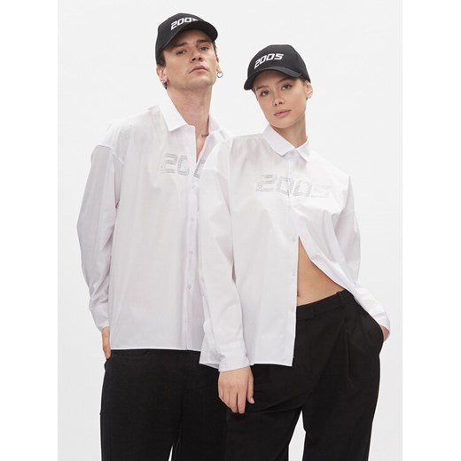 2005 Koszula Glittered Biały Relaxed Fit ze sklepu MODIVO w kategorii Koszule męskie - zdjęcie 182726918