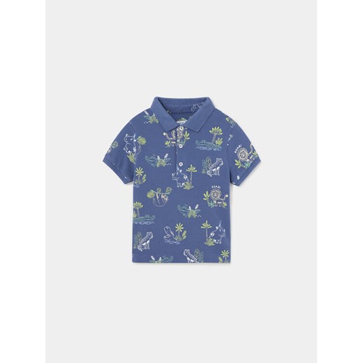 Mayoral Polo 1107 Granatowy Regular Fit ze sklepu MODIVO w kategorii Koszulki niemowlęce - zdjęcie 182726977