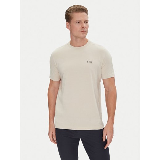 BOSS T-Shirt 50506373 Beżowy Regular Fit ze sklepu MODIVO w kategorii T-shirty męskie - zdjęcie 182727085