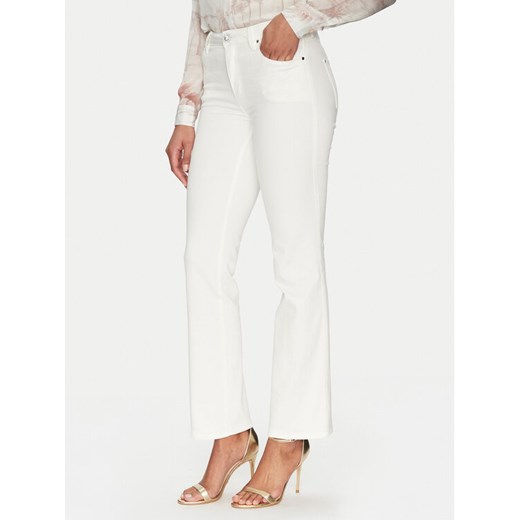 Guess Jeansy W5GA15 D5N71 Beżowy Skinny Fit ze sklepu MODIVO w kategorii Jeansy damskie - zdjęcie 182727187