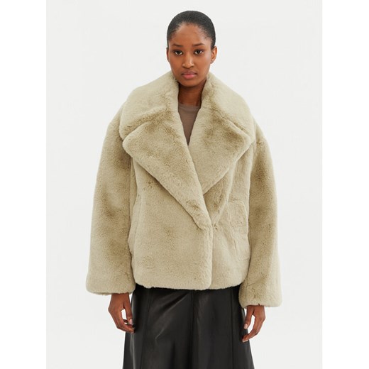Boss Futro Curmeta 50524986 Beżowy Oversize ze sklepu MODIVO w kategorii Futra damskie - zdjęcie 182727245