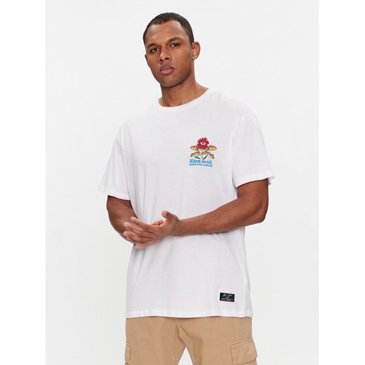 Brave Soul T-Shirt MTS-149POWER Biały Straight Fit ze sklepu MODIVO w kategorii T-shirty męskie - zdjęcie 182727266