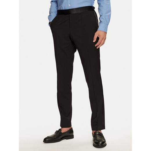 Boss Spodnie garniturowe H-Genius 50527962 Czarny Slim Fit ze sklepu MODIVO w kategorii Spodnie męskie - zdjęcie 182727306