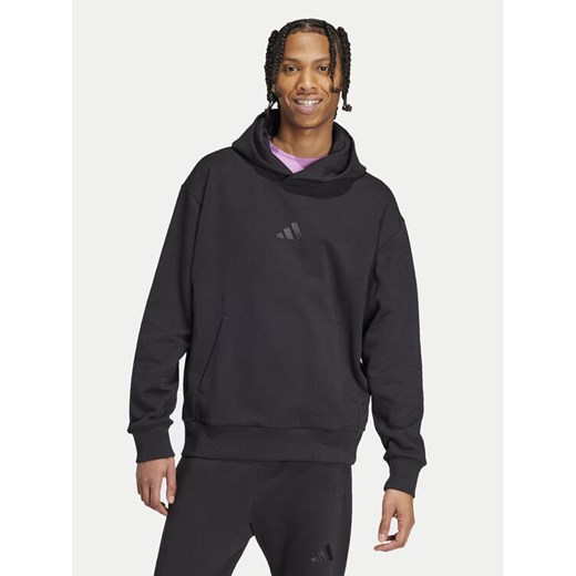 adidas Bluza ALL SZN French Terry IX1248 Czarny Loose Fit ze sklepu MODIVO w kategorii Bluzy męskie - zdjęcie 182727339
