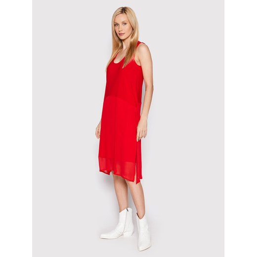 DKNY Sukienka letnia P22DAEJR Czerwony Regular Fit ze sklepu MODIVO w kategorii Sukienki - zdjęcie 182727347