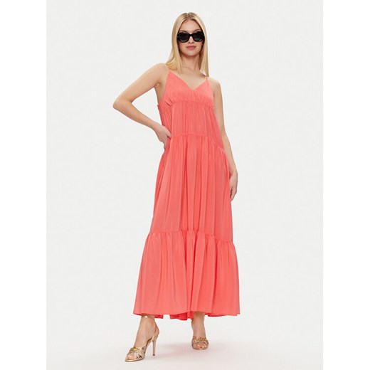 Sisley Sukienka letnia 43A2LV05P Koralowy Loose Fit ze sklepu MODIVO w kategorii Sukienki - zdjęcie 182727416
