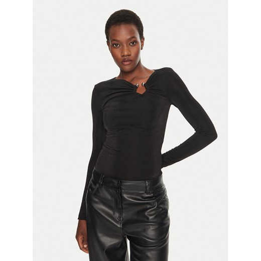 Hugo Body 50525729 Czarny Regular Fit ze sklepu MODIVO w kategorii Bluzki damskie - zdjęcie 182727418
