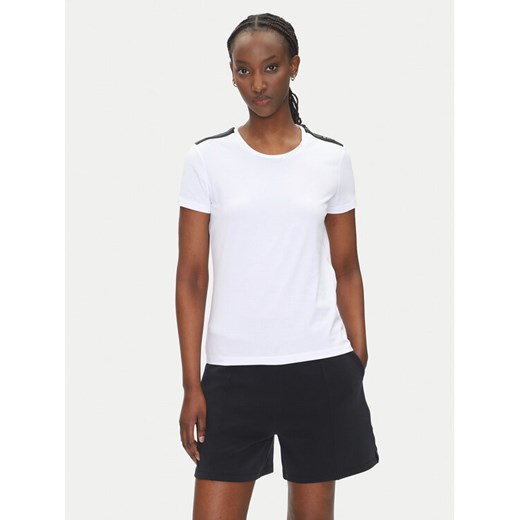 EA7 Emporio Armani T-Shirt 7W000497 AF14880 U0002 Biały Regular Fit ze sklepu MODIVO w kategorii Bluzki damskie - zdjęcie 182727436