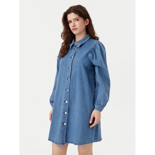 ONLY Sukienka jeansowa Alma 15345570 Niebieski Regular Fit ze sklepu MODIVO w kategorii Sukienki - zdjęcie 182727448