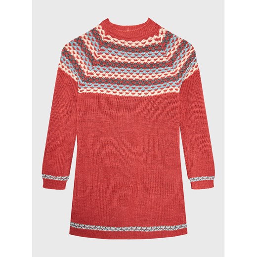 United Colors Of Benetton Sukienka dzianinowa 1176HV002 Różowy Regular Fit ze sklepu MODIVO w kategorii Sukienki dziewczęce - zdjęcie 182727455