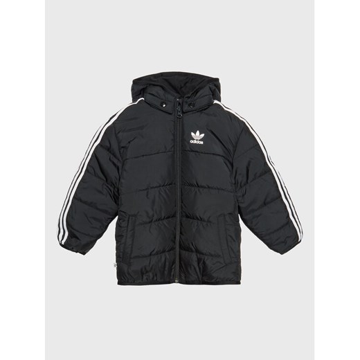 adidas Kurtka przejściowa adicolor HK7451 Czarny Regular Fit ze sklepu MODIVO w kategorii Kombinezony i kurtki - zdjęcie 182727457